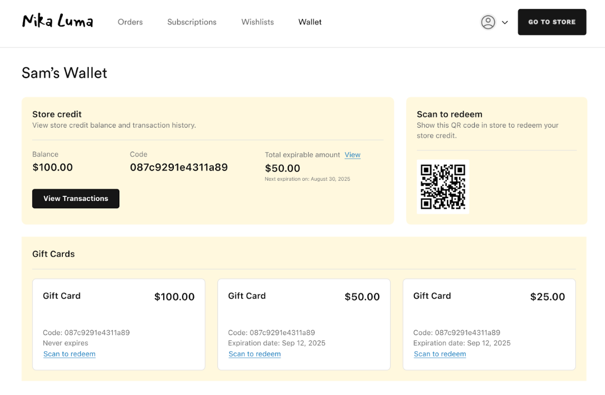 Customer Digital Wallet